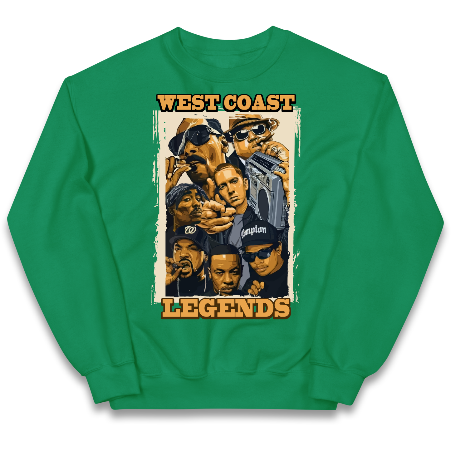 West Coast Legends Rappers kids sweatshirt