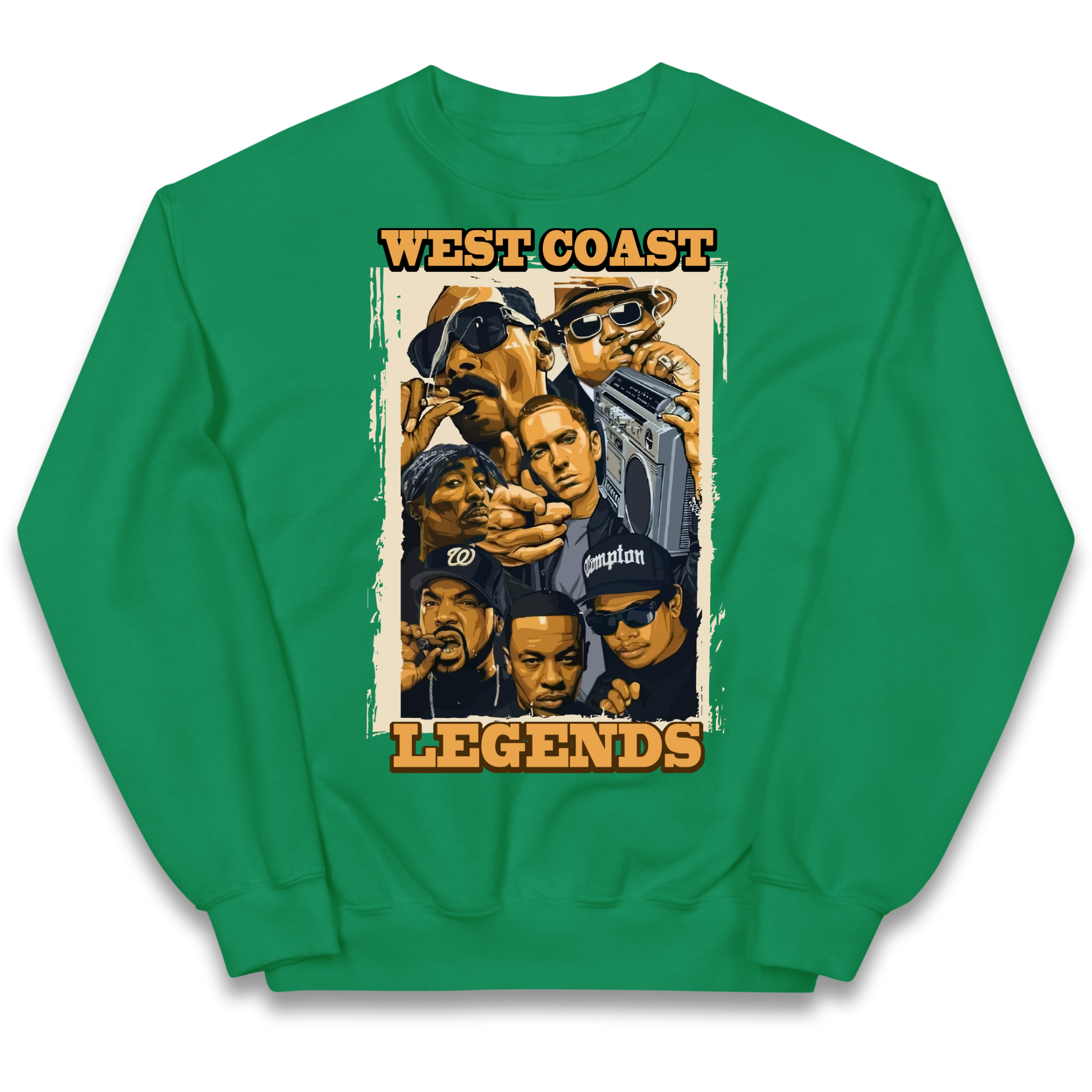 West Coast Legends Rappers kids sweatshirt