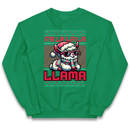 FA LA LA LA LLAMA kids sweatshirt