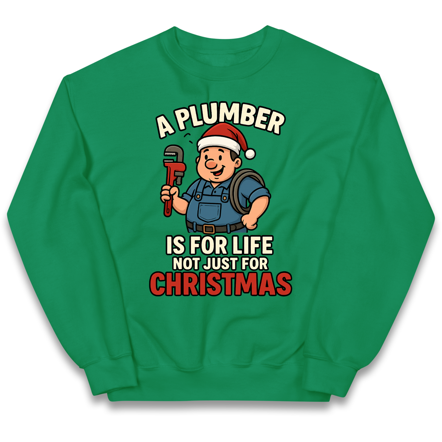 Plumber Christmas Kids Jumper