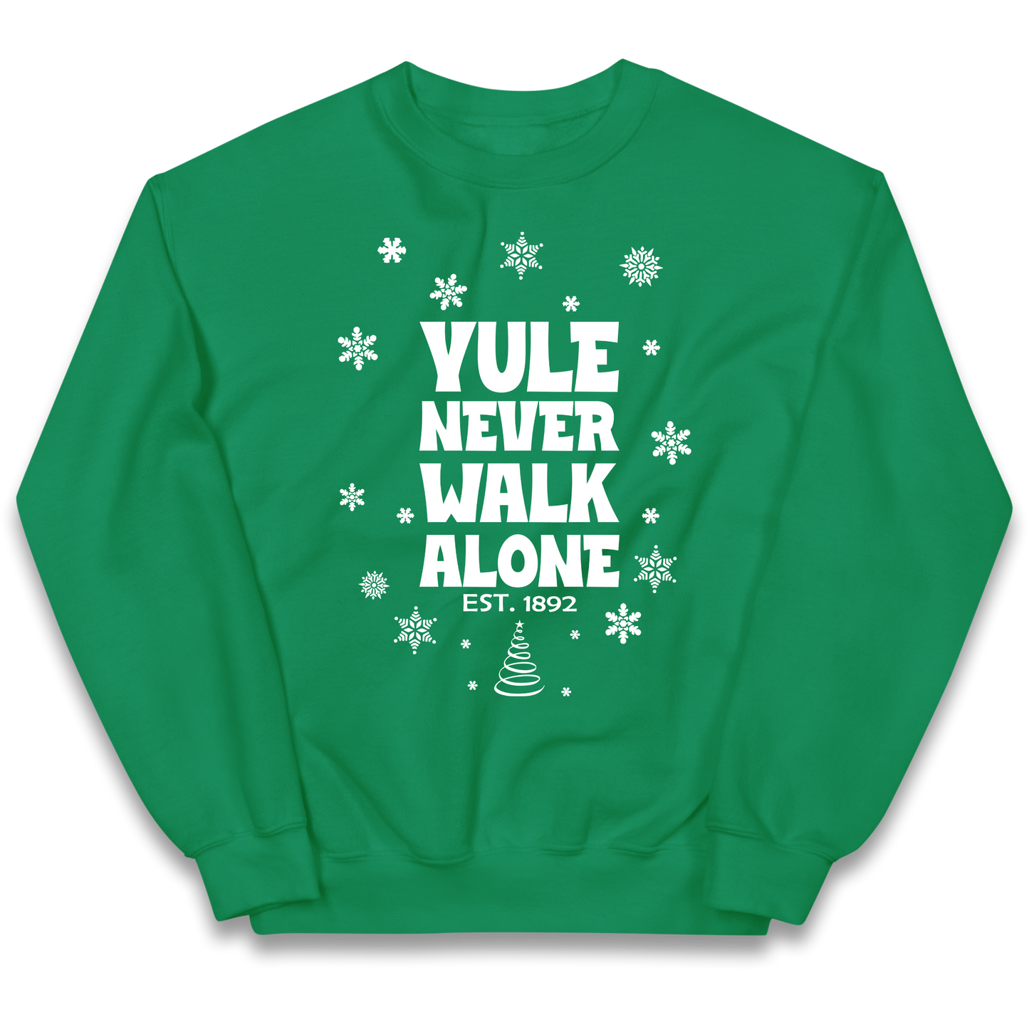 Yule Never Walk Alone Liverpool Christmas kids sweatshirt