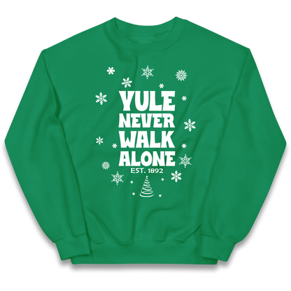 Yule Never Walk Alone Liverpool Christmas kids sweatshirt