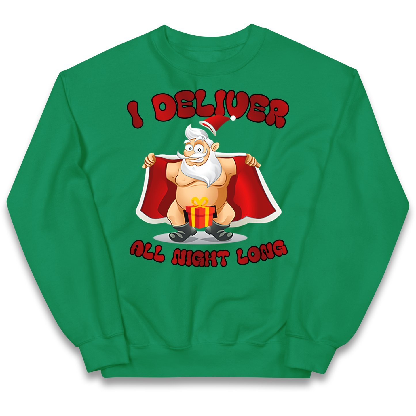 Santa Claus I Deliver All Night Long Christmas kids sweatshirt