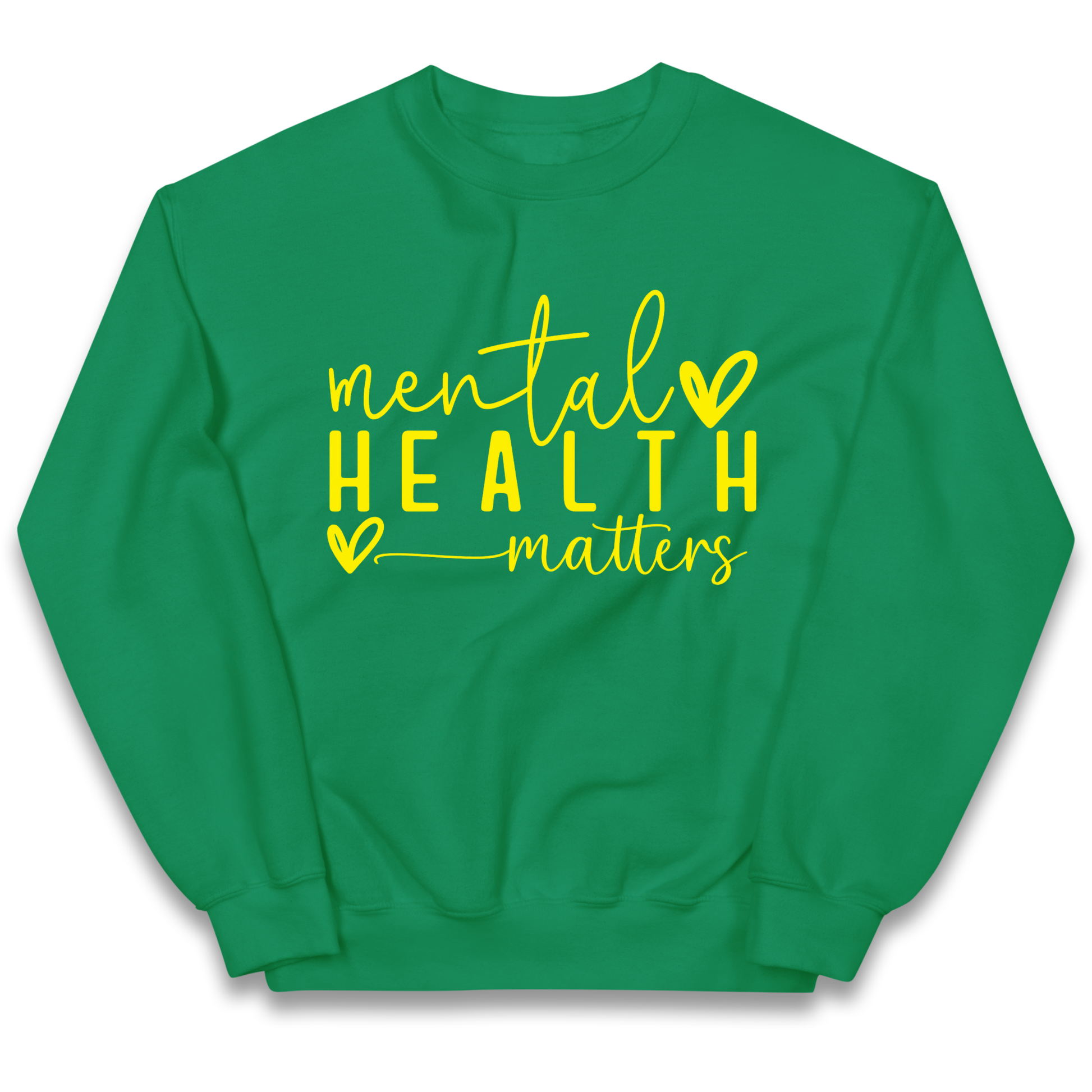 Yellow Mental Health kids sweatshirt