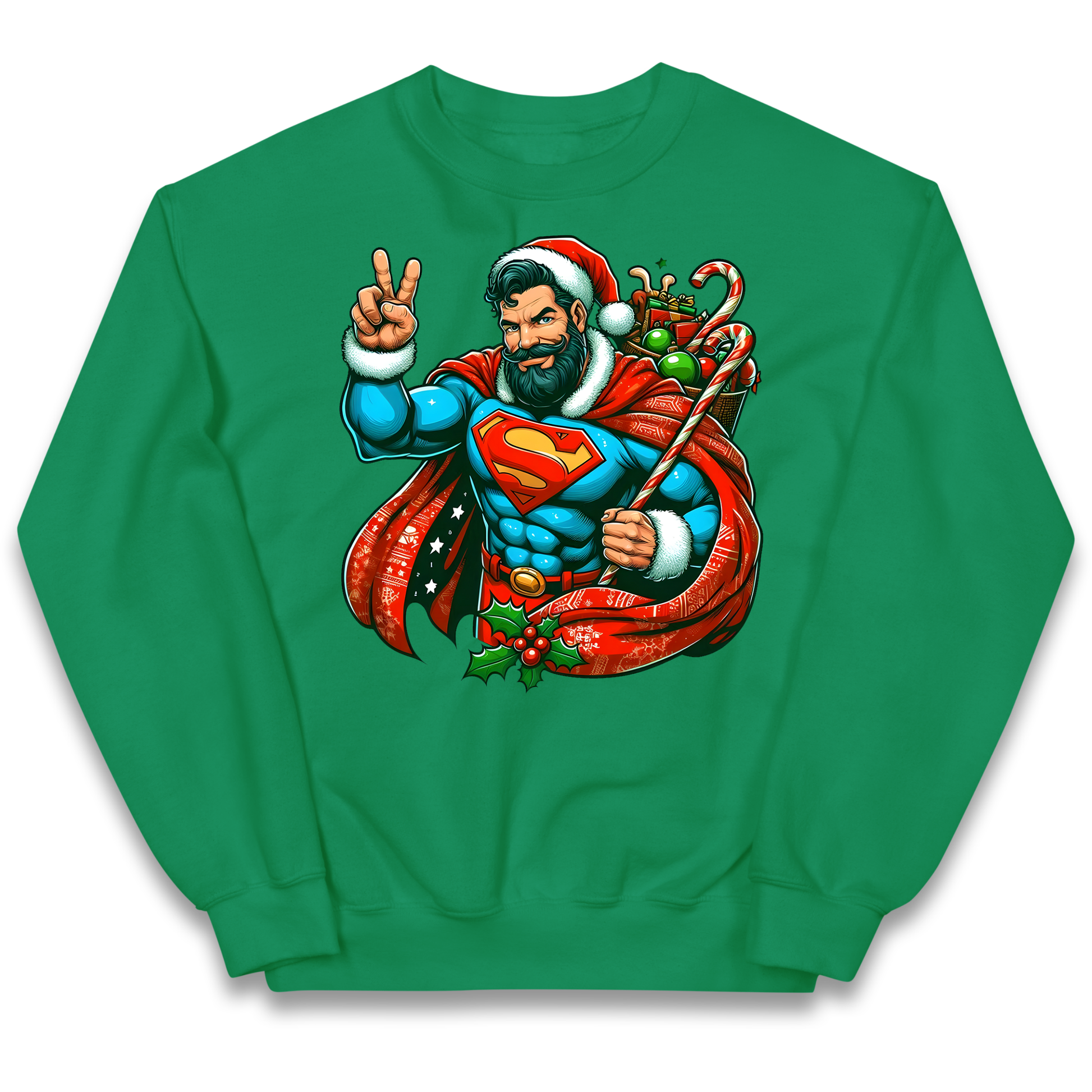 Superman Santa kids sweatshirt
