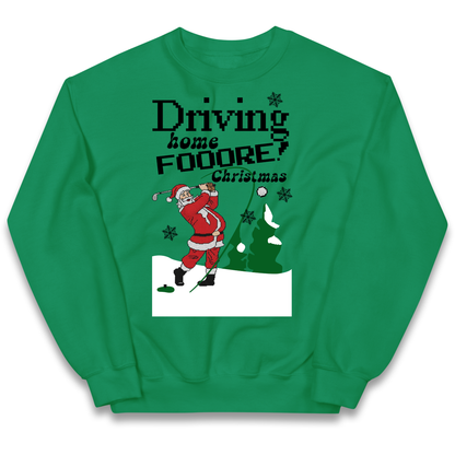 Christmas Golf Kids Sweatshirt