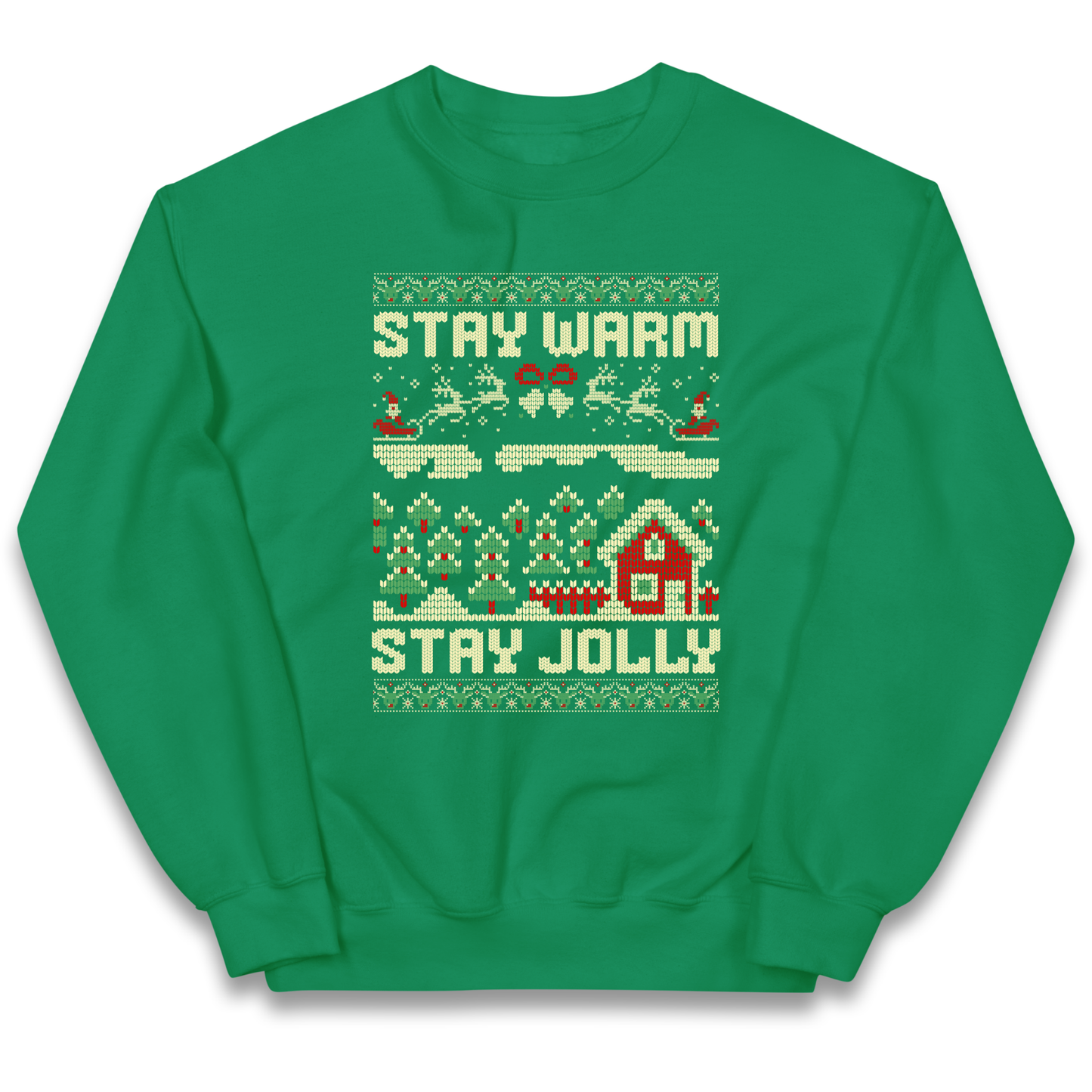 Stay Warm Stay Jolly Christmas kids sweatshirt