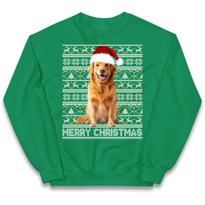 Merry Christmas Dog kids sweatshirt