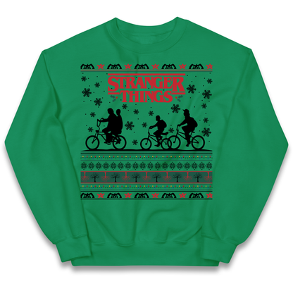 Stranger Things Christmas kids sweatshirt