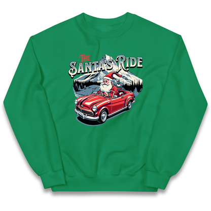 The Santas Ride Christmas kids sweatshirt