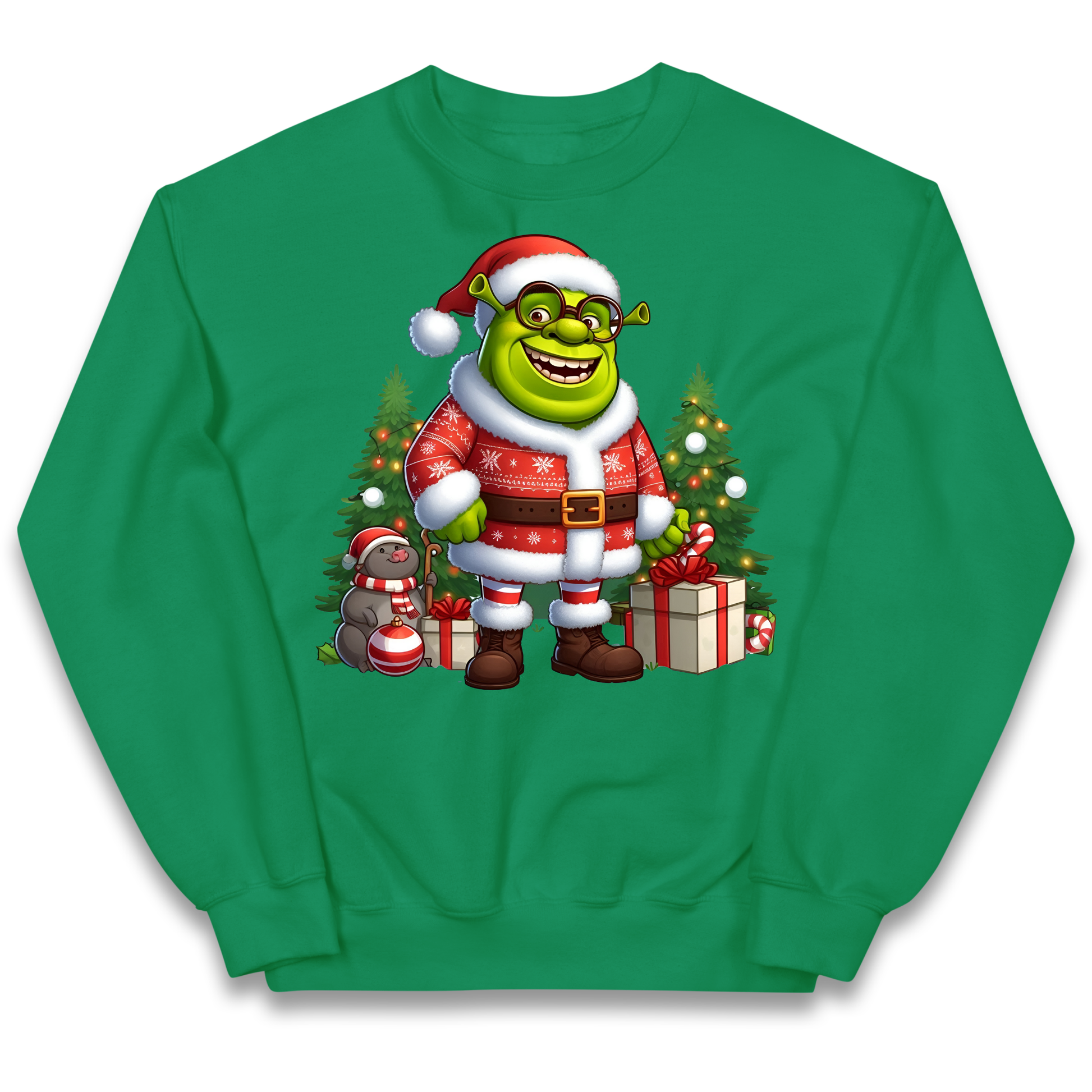 Shrek Santa Claus Presents kids sweatshirt