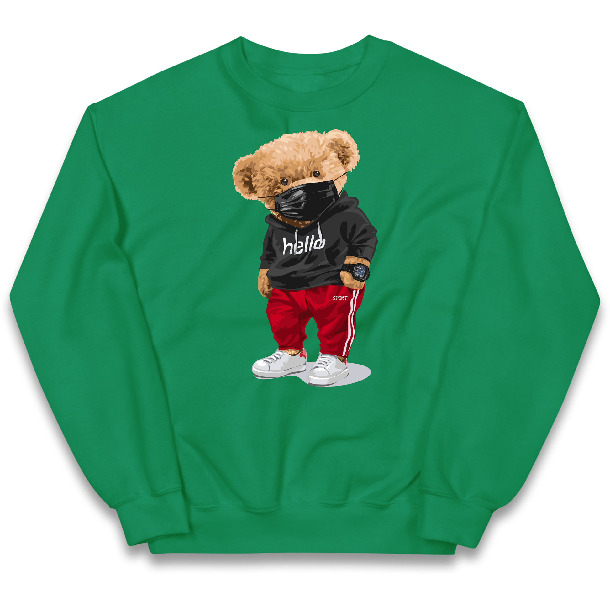 Teddy Bear Hello Streetwear kids sweatshirt