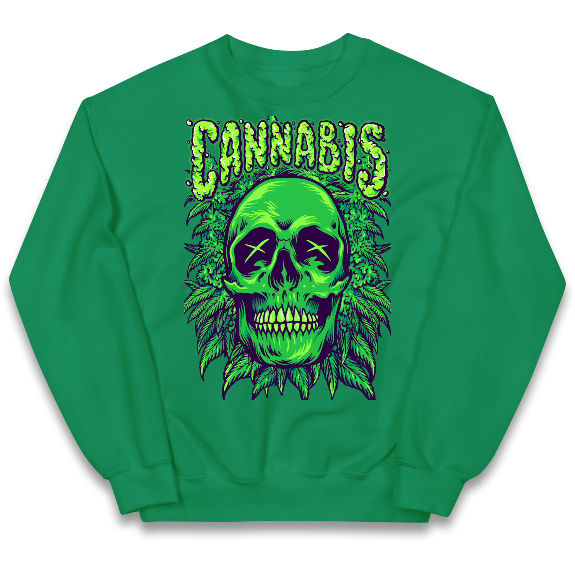 Cannabis Skull kids sweatshirt