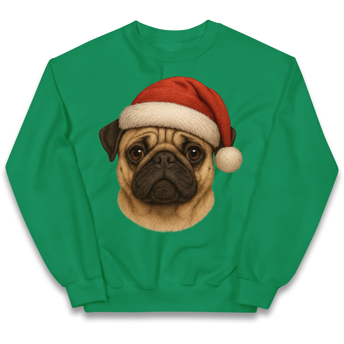Pug Face Christmas kids sweatshirt