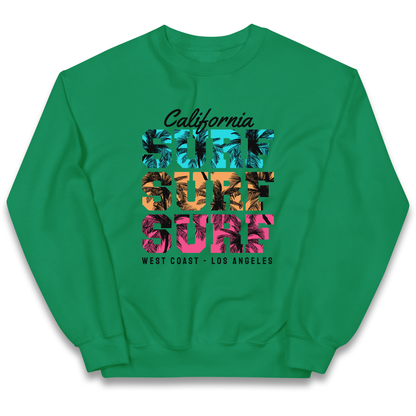 California Surf Surf Surf kids sweatshirt