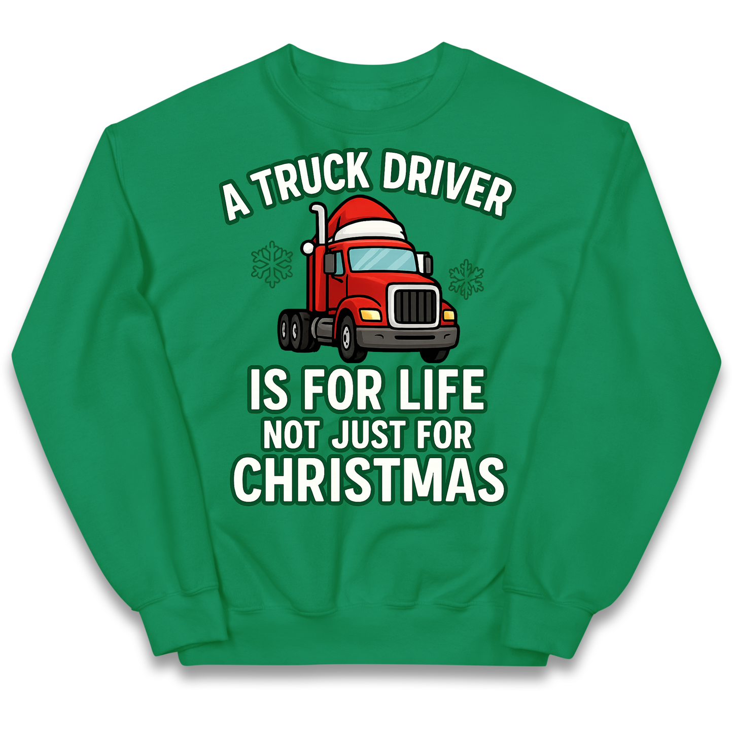 Truck Driver Christmas Kids Jumper