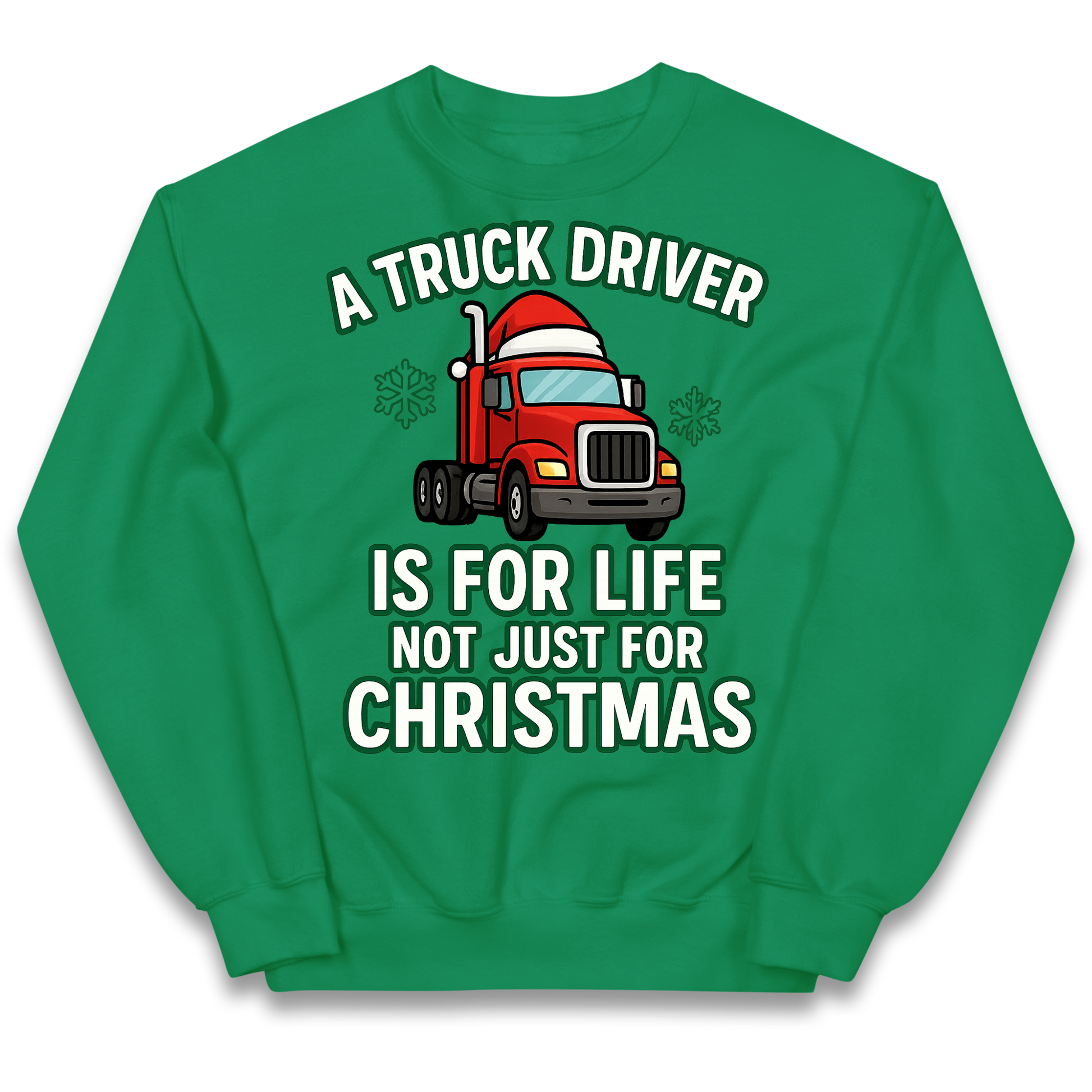Truck Driver Christmas Kids Jumper