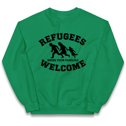 Welcome Refugees kids sweatshirt