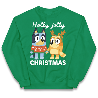 Kids Bluey Christmas Sweater