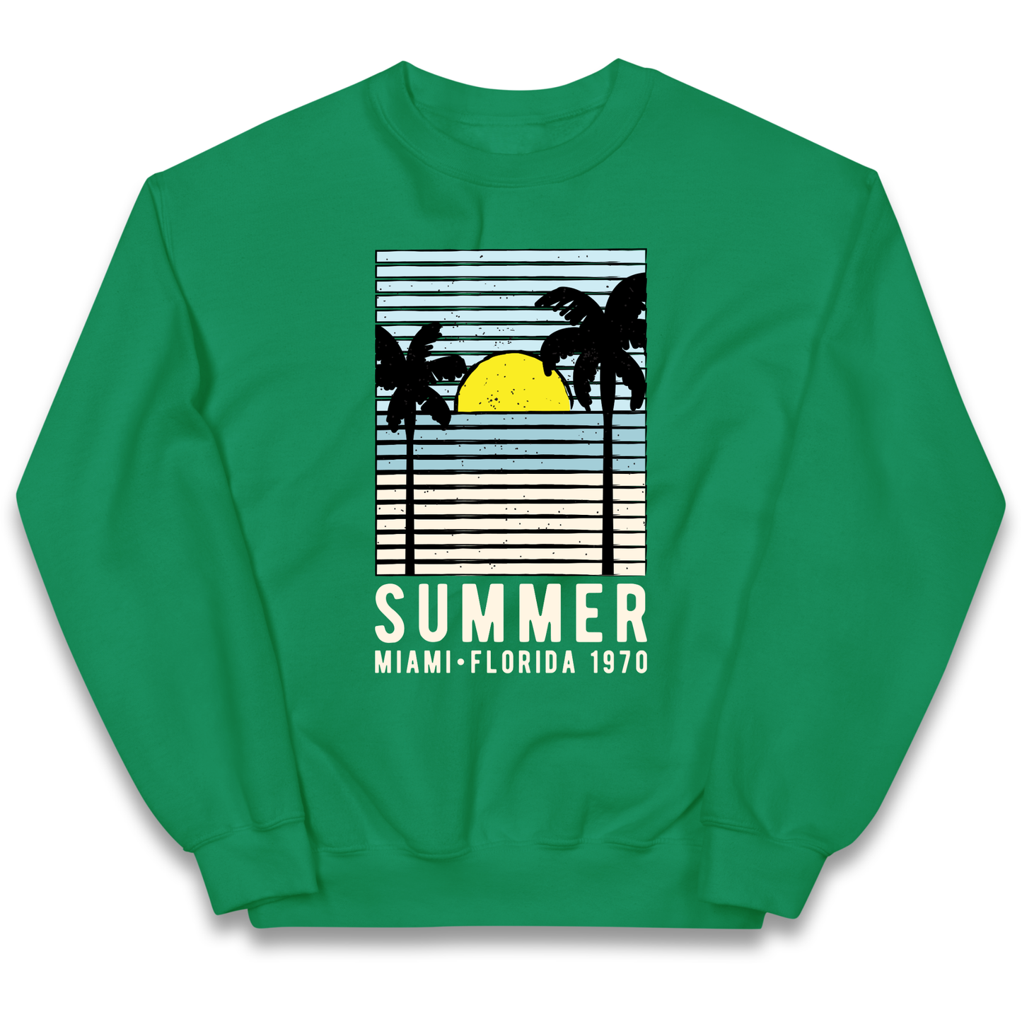 Summer Miami Florida 1970 kids sweatshirt