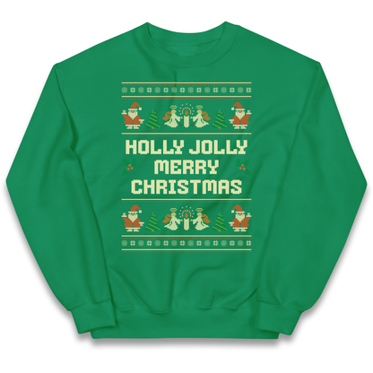 Holly Jolly Merry Christmas kids sweatshirt