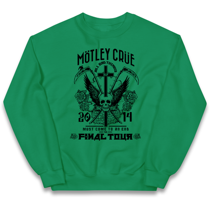 Motley Crue All Bad Things kids sweatshirt