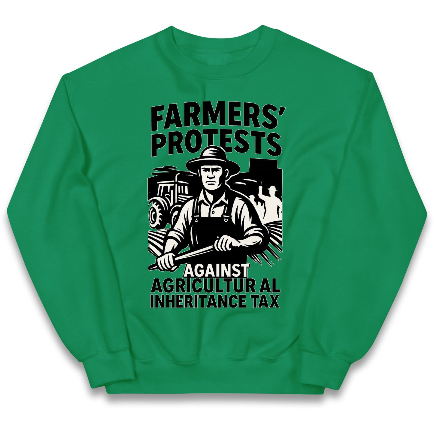 Farmers’ Protests Against Agricultural Inheritance Tax kids sweatshirt