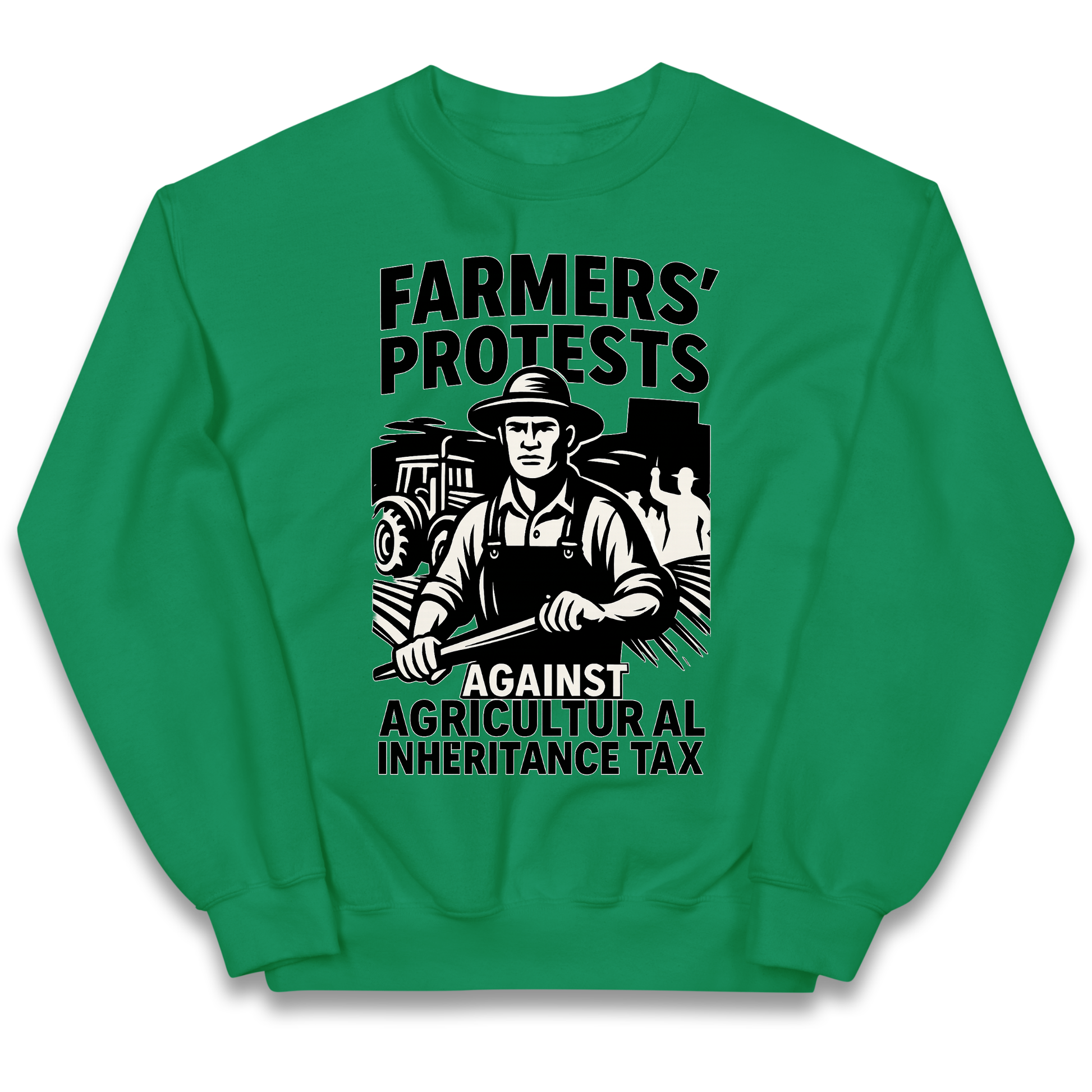 Farmers’ Protests Against Agricultural Inheritance Tax kids sweatshirt