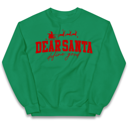 Dear Santa Christmas kids sweatshirt