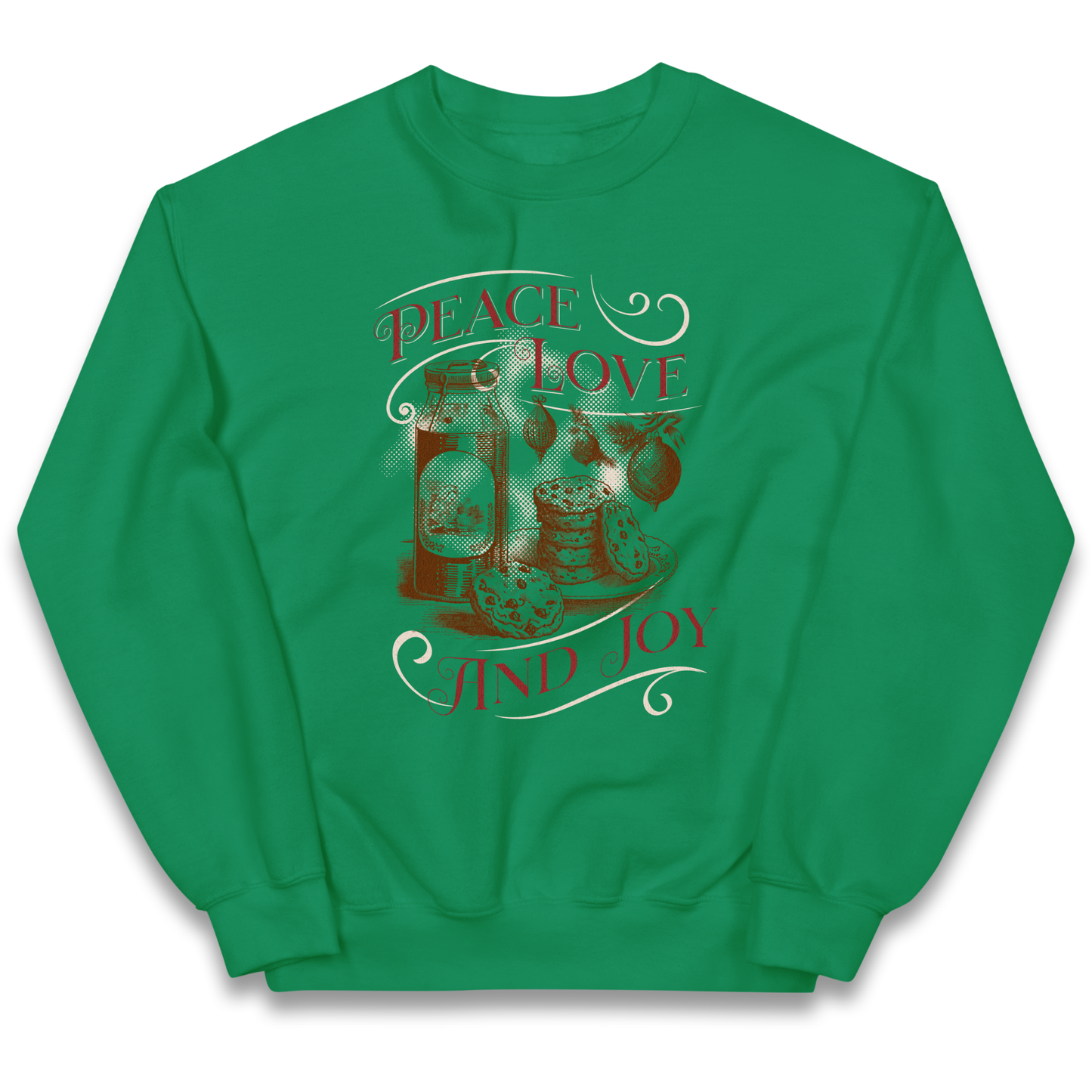 Peace Love And Joy Christmas kids sweatshirt