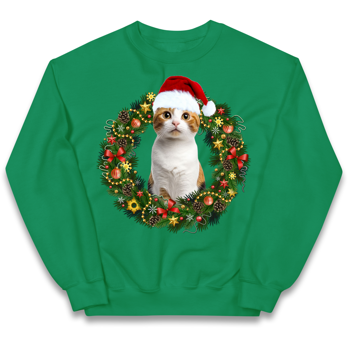 Cat Christmas kids sweatshirt