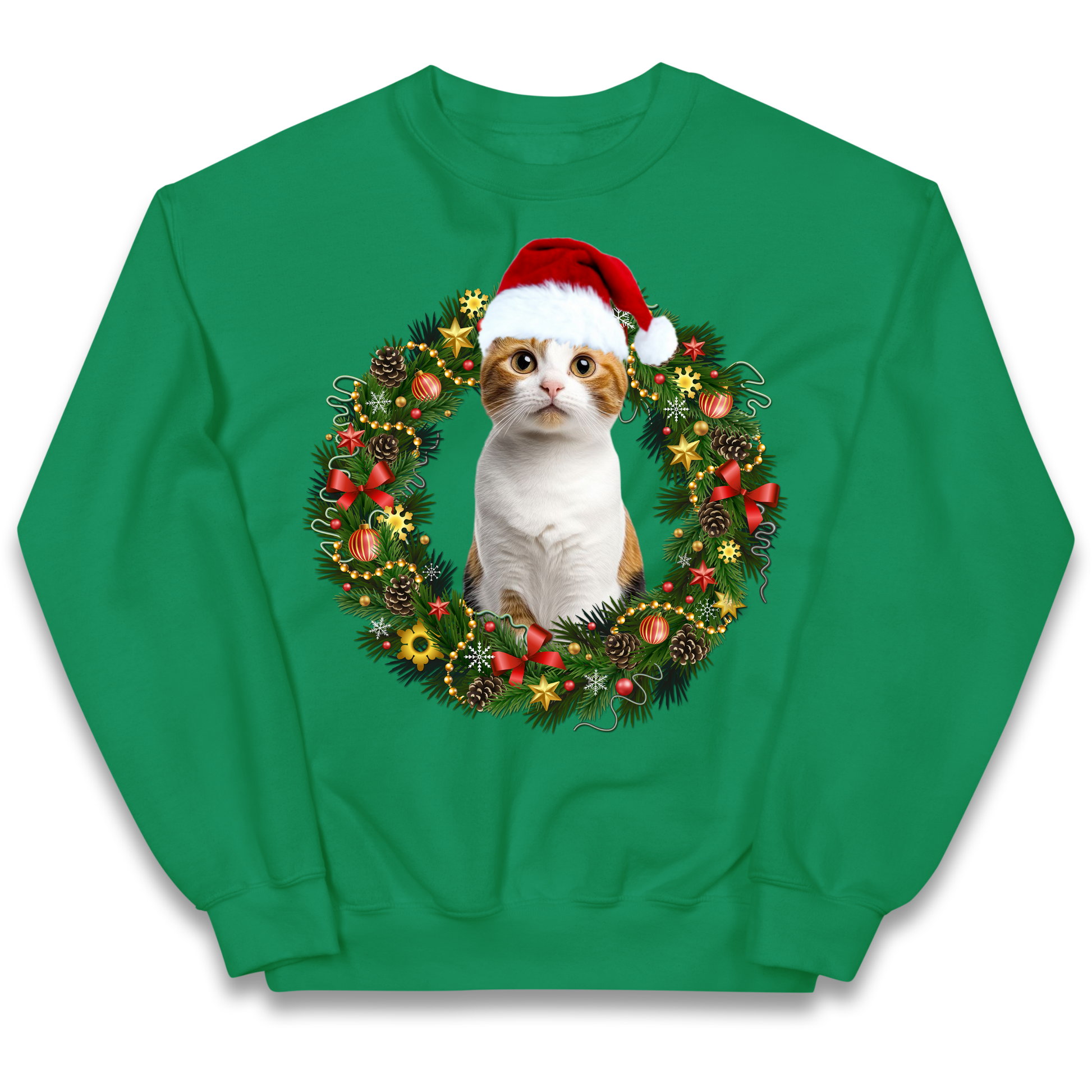 Cat Christmas kids sweatshirt