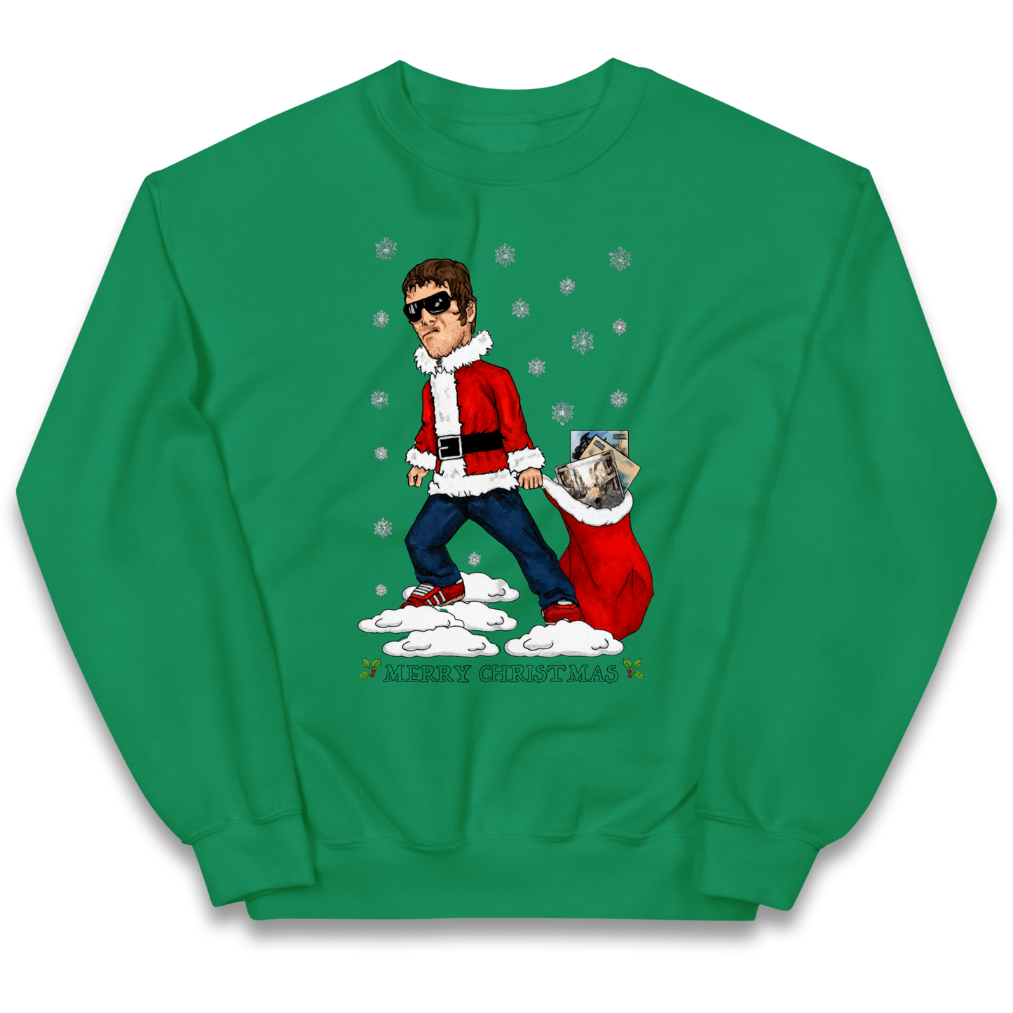Liam Gallagher Christmas Santa kids sweatshirt