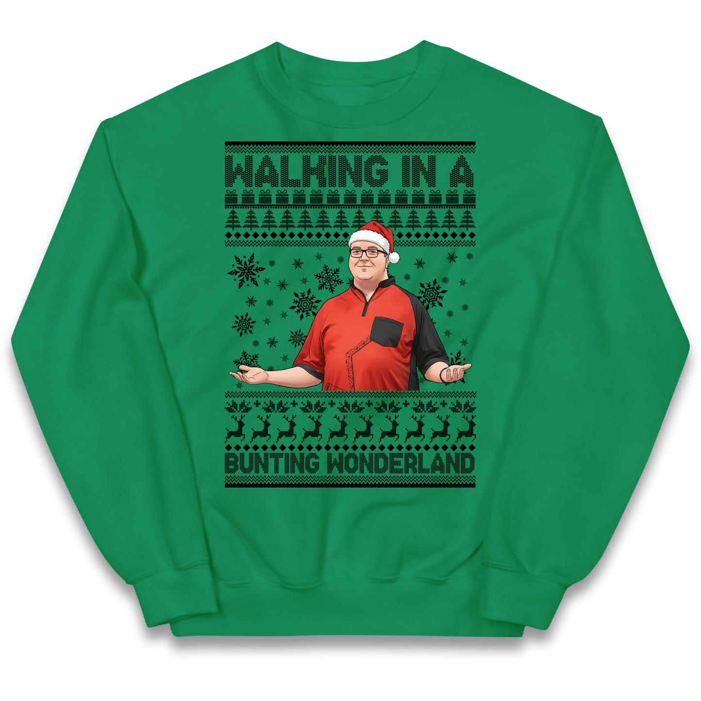 Bunting Wonderland Kids Sweatshirt