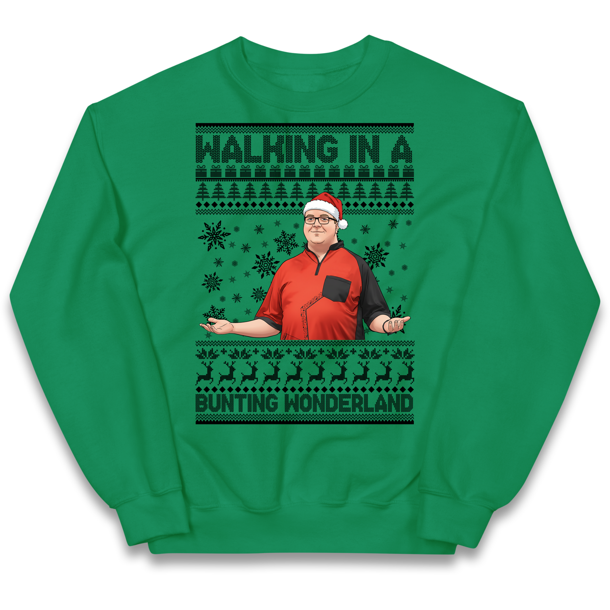 Bunting Wonderland Kids Sweatshirt