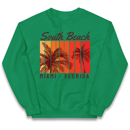 South Beach Miami Florida kids sweatshirt