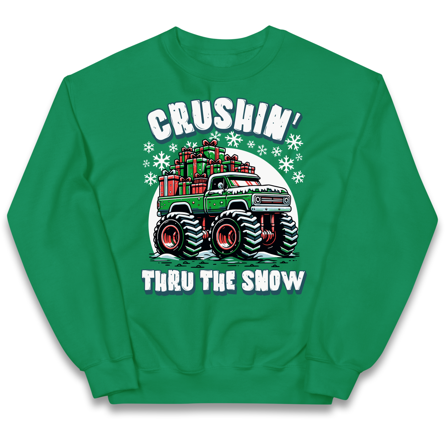 Crushin Thru The Snow kids sweatshirt