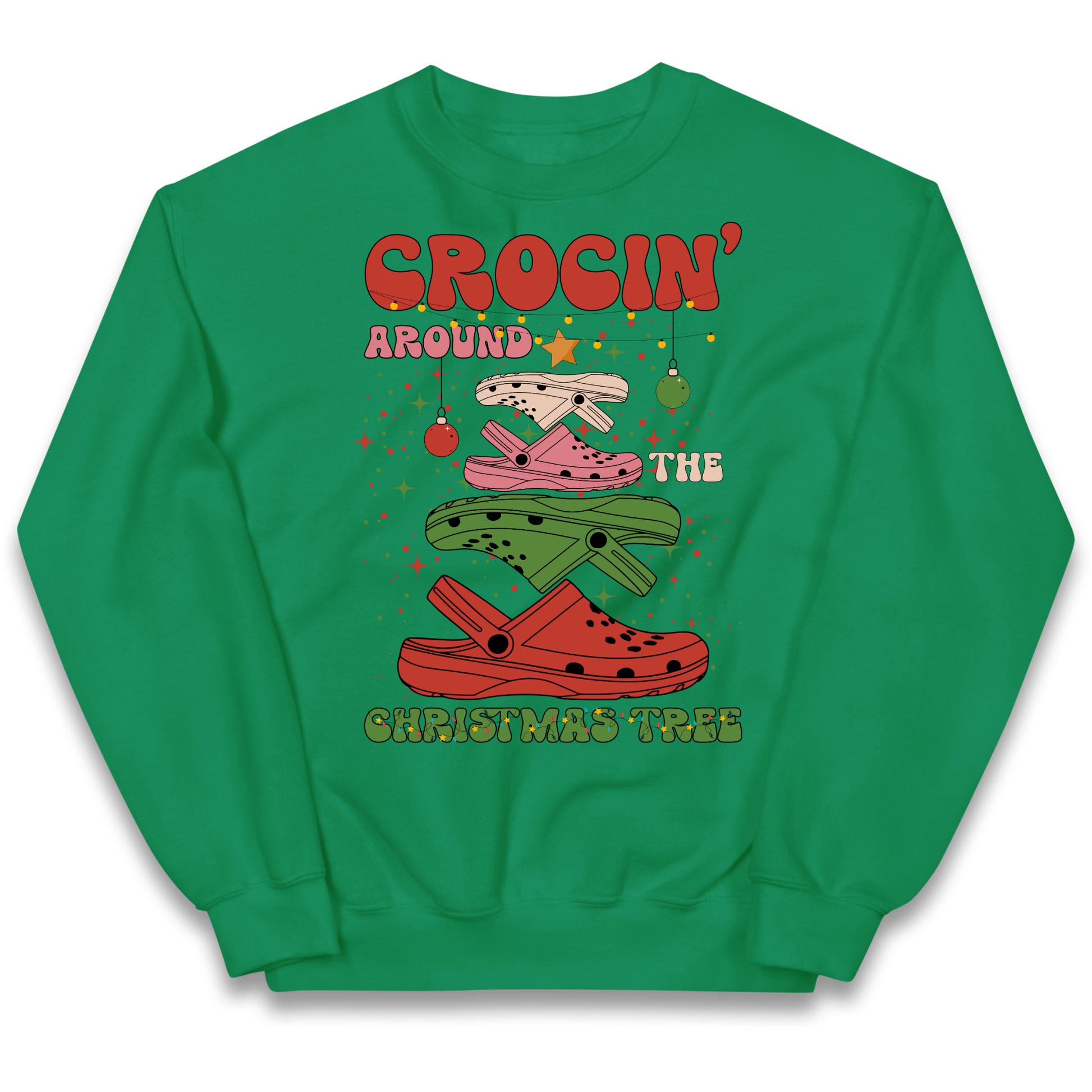 Crockin Around the Christmas Tree Christmas kids sweatshirt