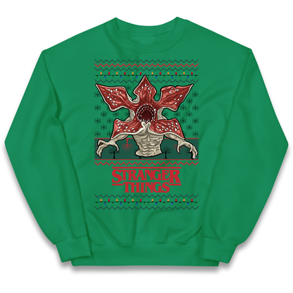 Demogorgon Christmas Kids Jumper