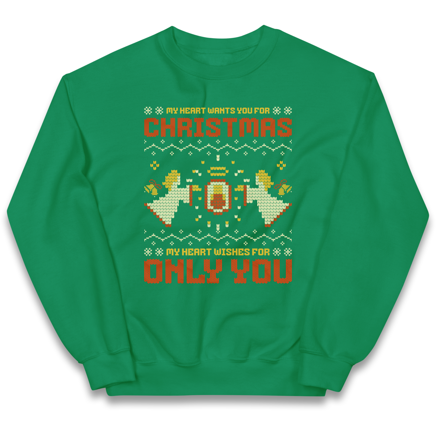 My Heart Wants You For Christmas Only You Christmas kids sweatshirt