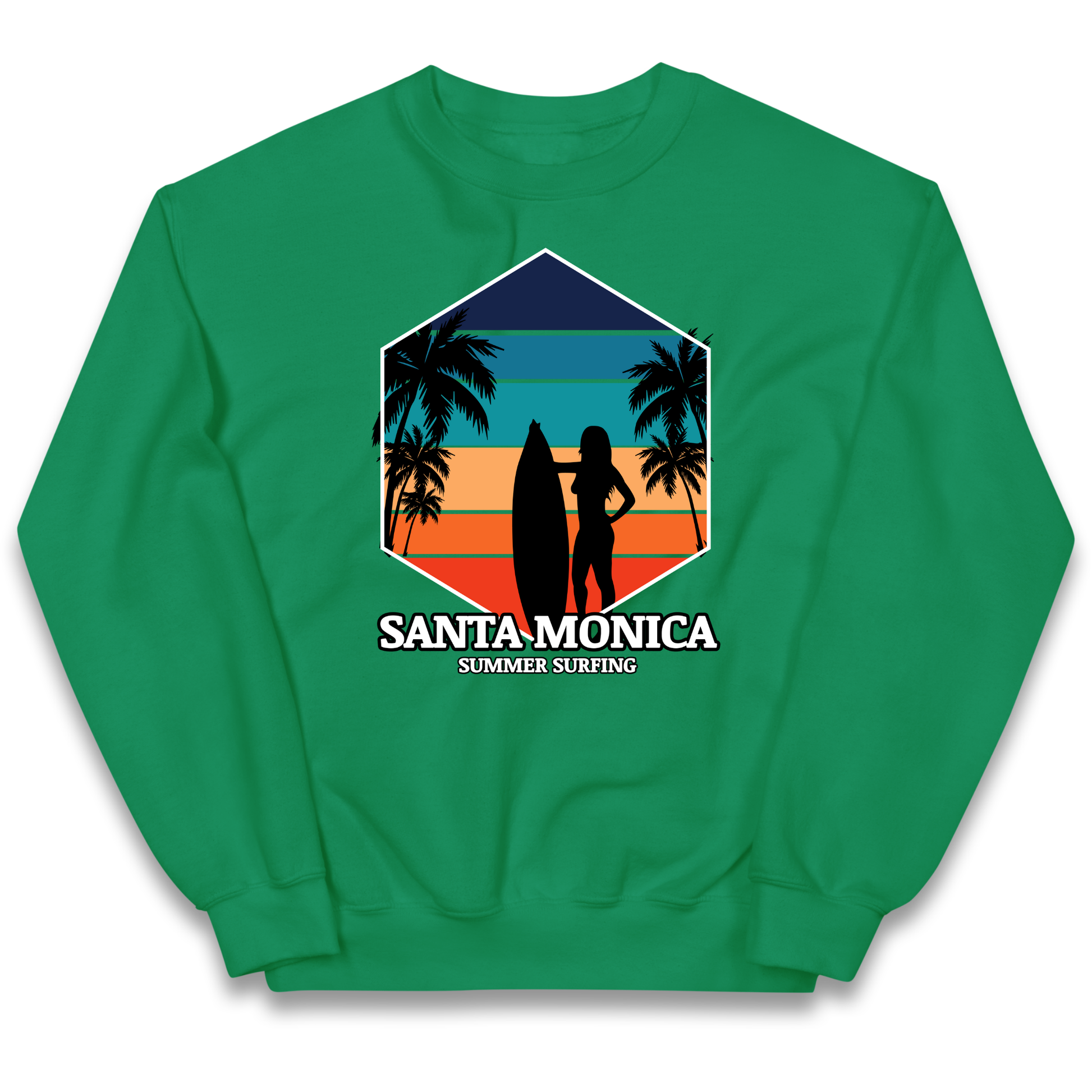 Santa Monica Summer Surfing kids sweatshirt