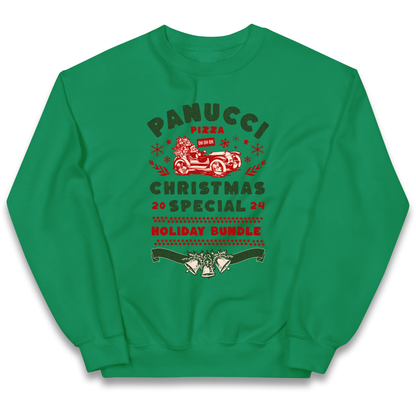 Panucci Pizza Christmas Special Christmas kids sweatshirt