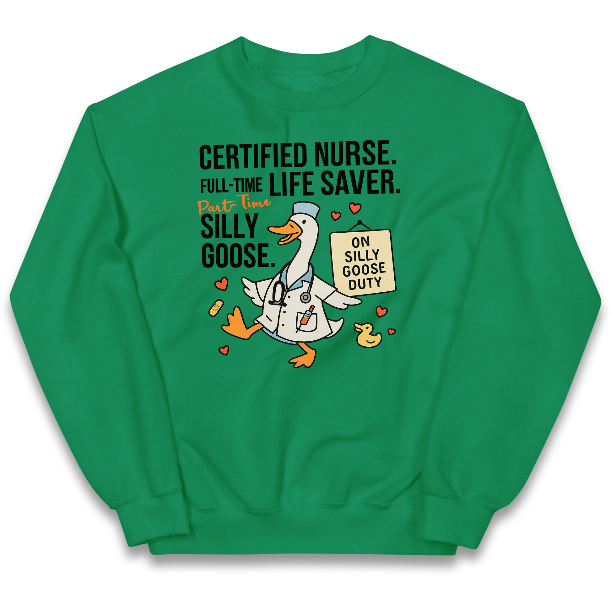Full Time Nurse Part Time Silly Goose kids sweatshirt
