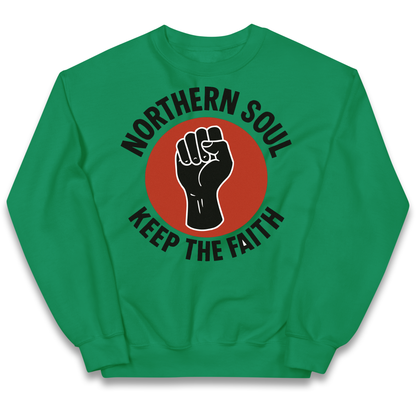 Northern Soul Keep The Faith kids sweatshirt