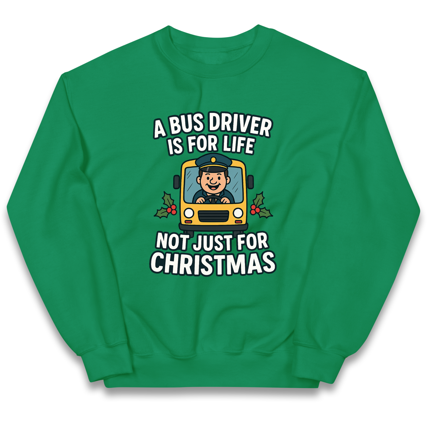 Bus Driver Christmas Kids Jumper