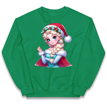 Elsa Frozen Santa kids sweatshirt