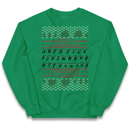 stranger things christmas jumper Kids Jumper