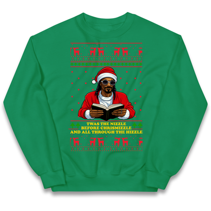 Snoop Dogg Nizzle Christmas Kids Sweatshirt