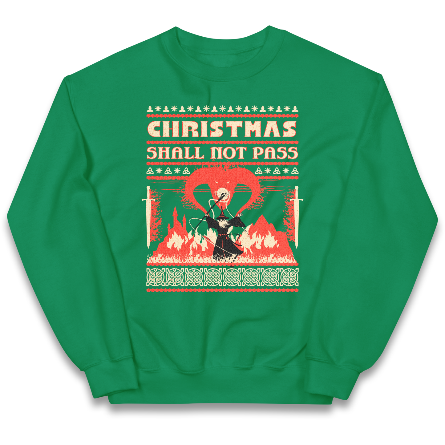 Christmas Shall Not Pass kids sweatshirt