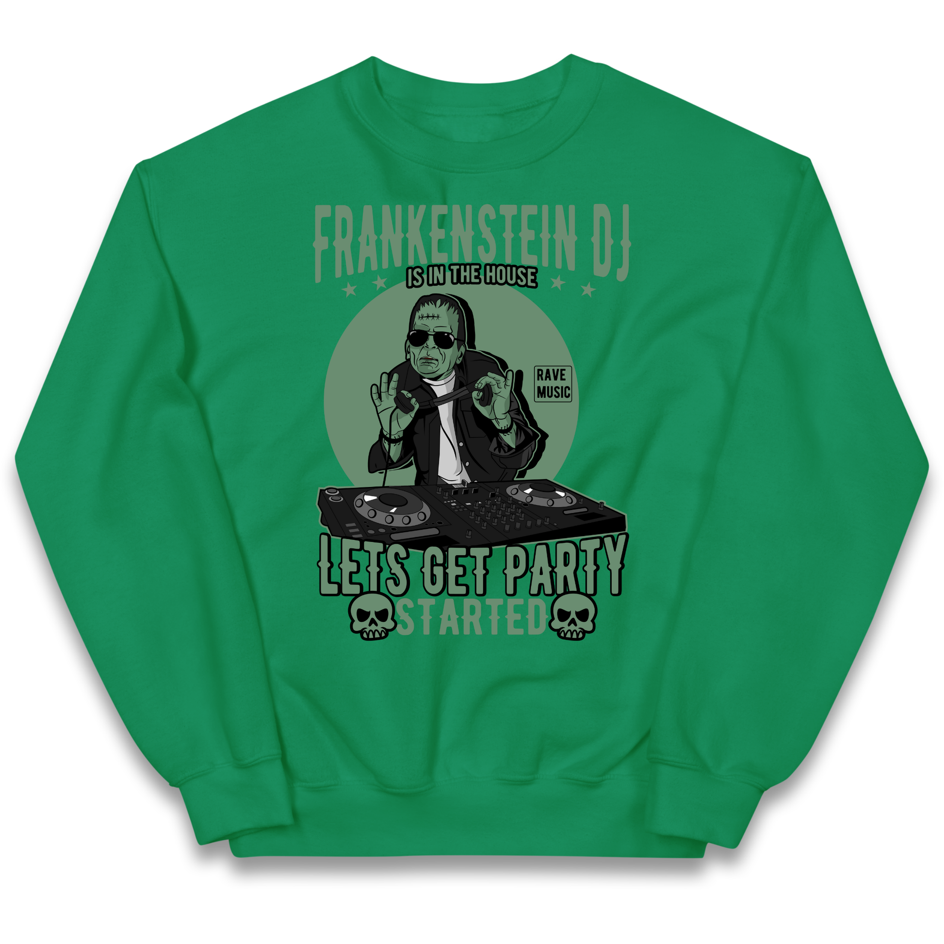 Frankenstein DJ kids sweatshirt